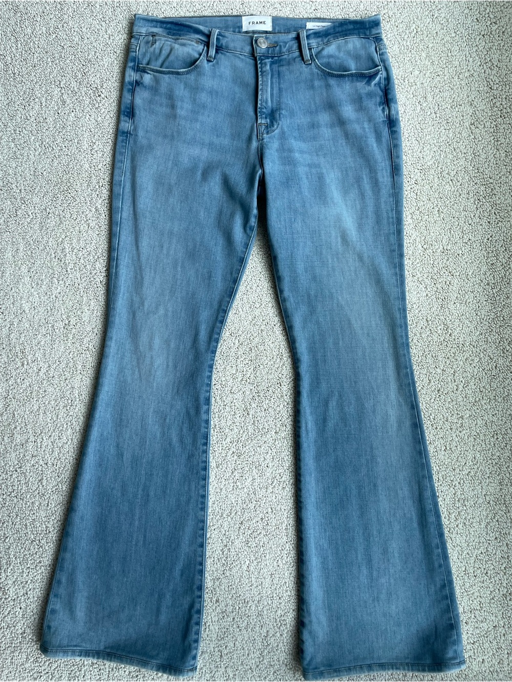Frame Light Wash Le High Flare Denim Jean Size 29
